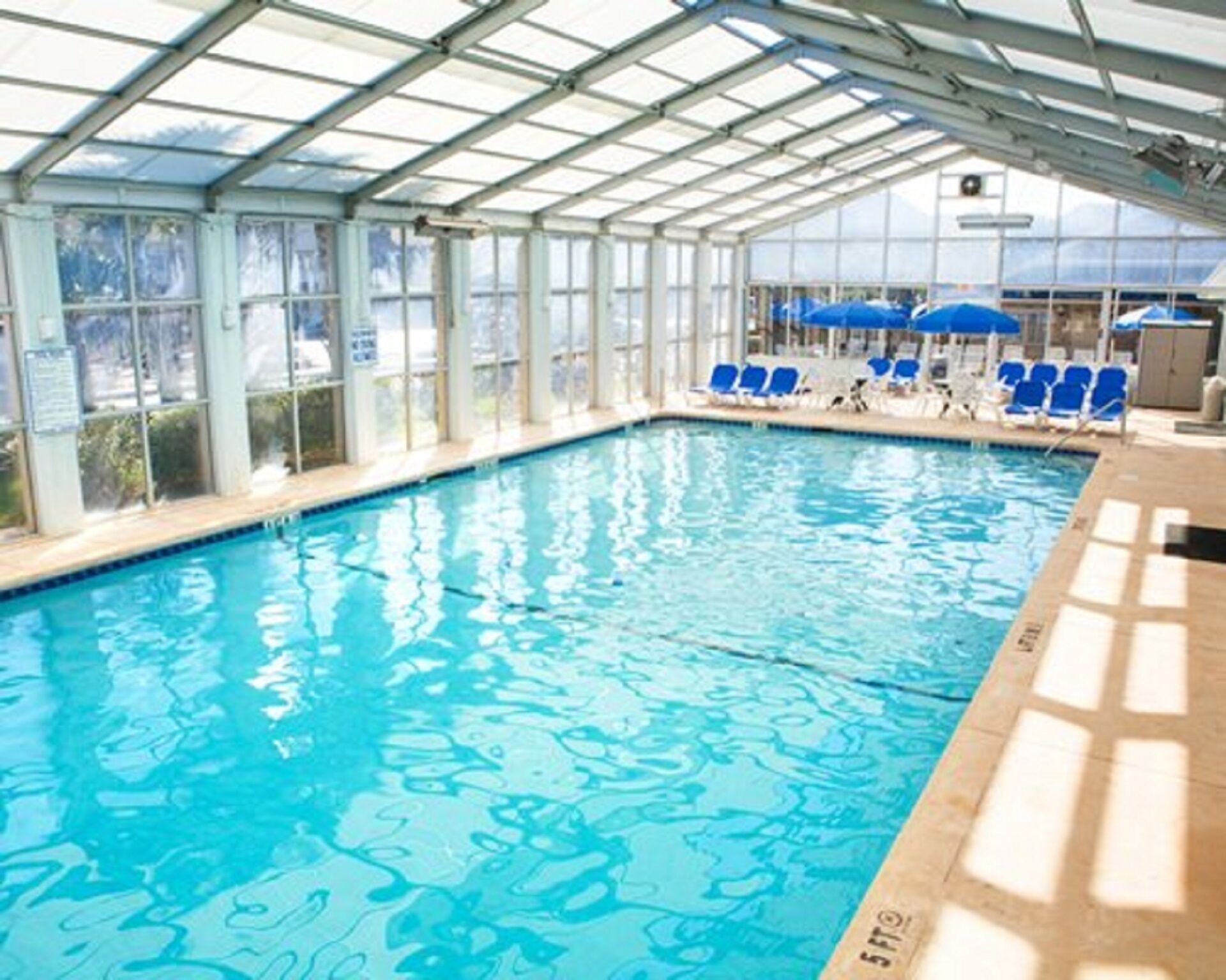 Indoor pool, outdoor pool