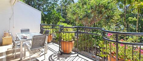 Apartment, 2 Bedrooms, Garden View | Balcony