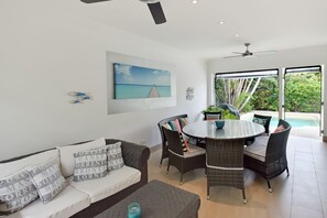 House, 3 Bedrooms, Pool View | Living area | LCD TV, DVD player - 31 on Edward (Noosaville)
