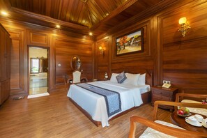 Bungalow de lujo | Ropa de cama de alta calidad, minibar, caja fuerte y escritorio