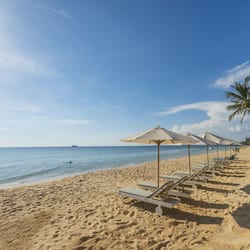 Na praia