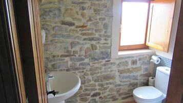 Habitación doble | Baño | Regadera y toallas