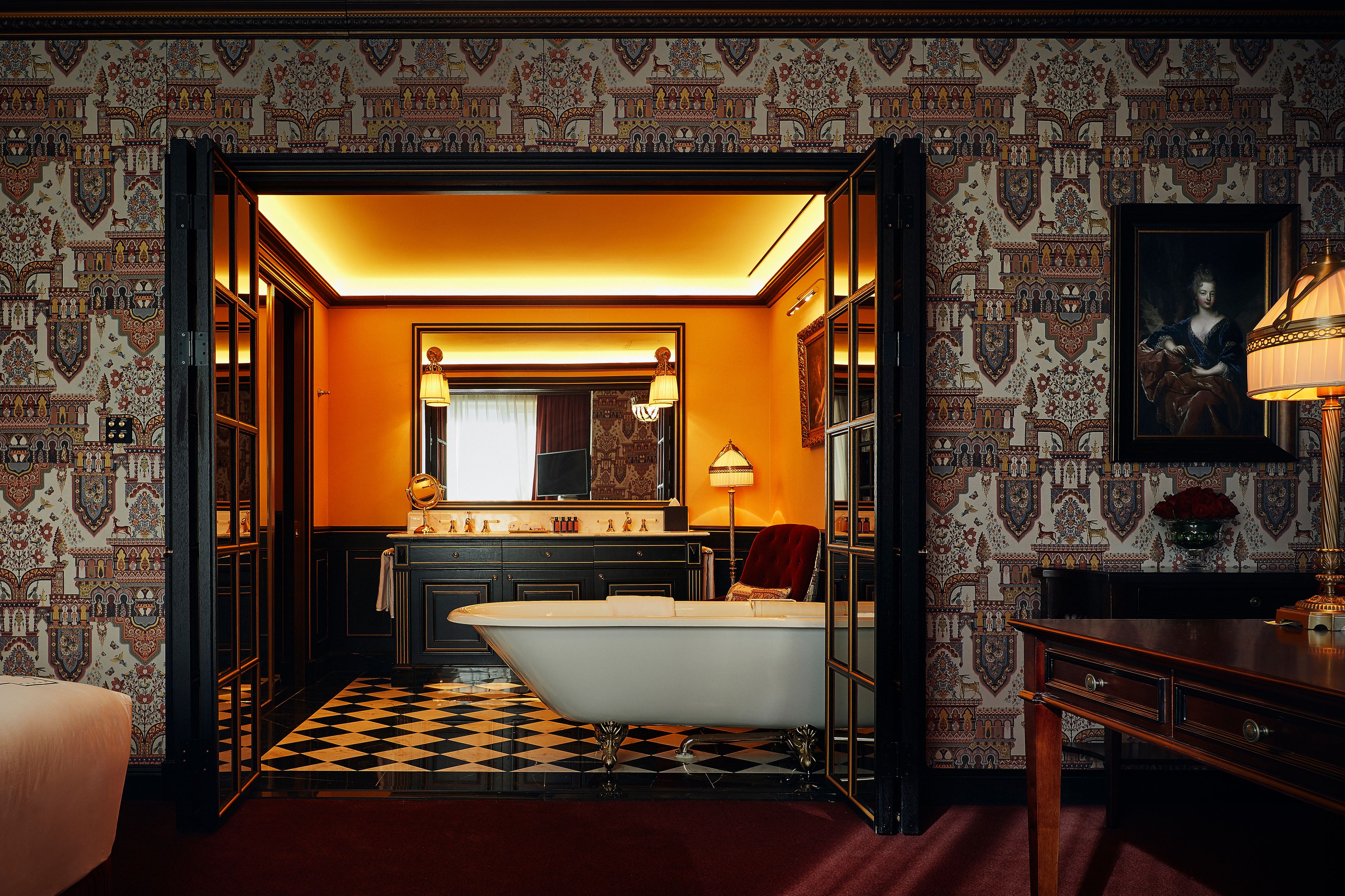 hair dryer, bathrobes, slippers, bidet