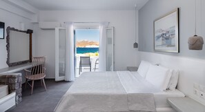 Triple Room, Sea View | In-room safe, soundproofing, iron/ironing board, free WiFi - Tania Milos (Milos)