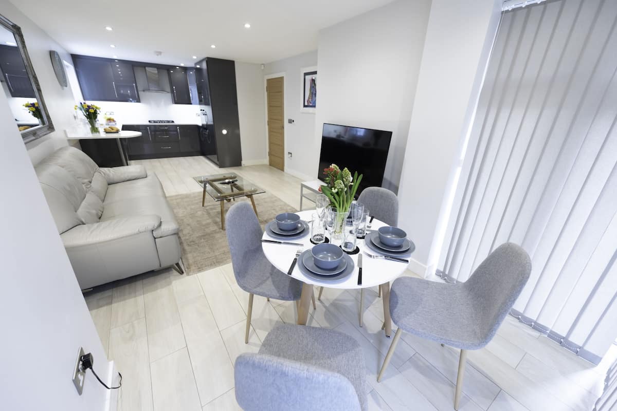 Deluxe-íbúð - einkabaðherbergi (Flat 1) | Veitingar