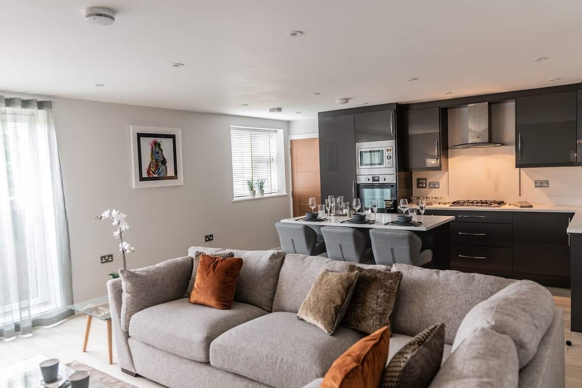 Íbúð - einkabaðherbergi (Garden - Flat 4) | Betri stofa