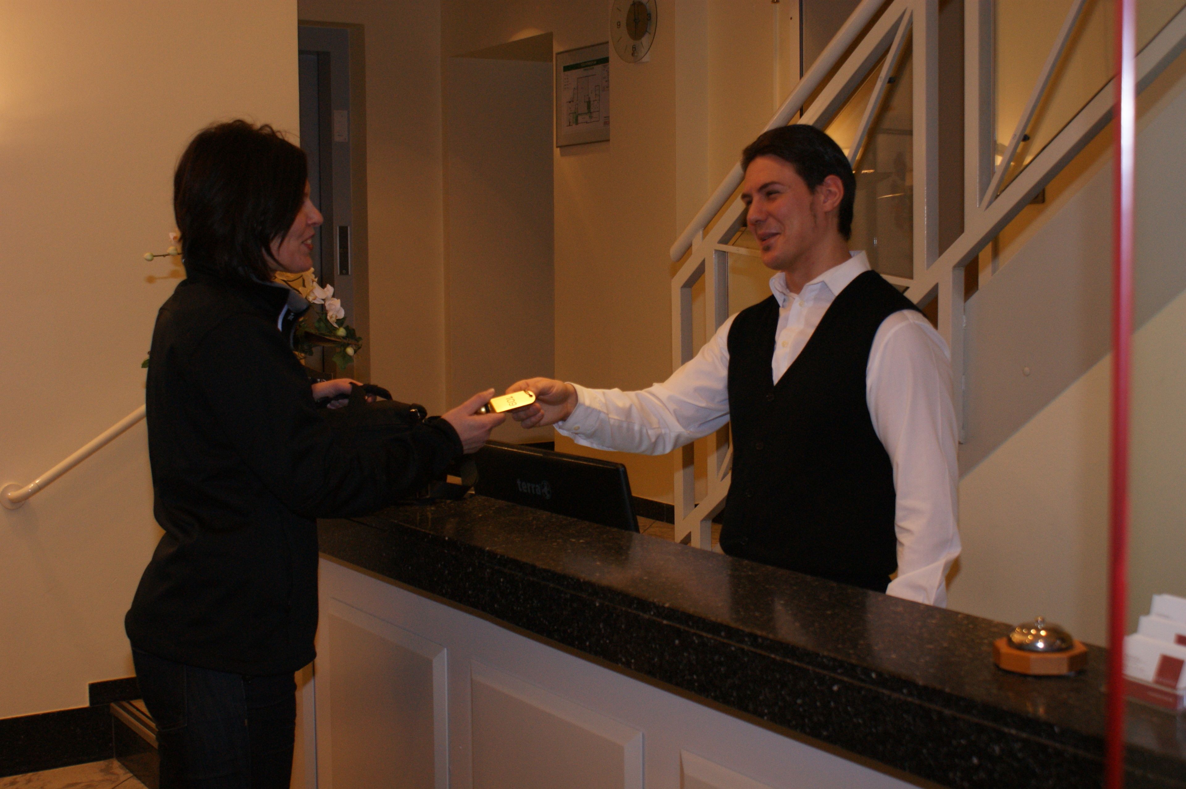 check-in/check-out kiosk