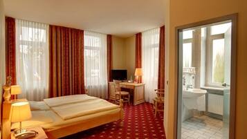 In-room safe, desk, blackout curtains, soundproofing