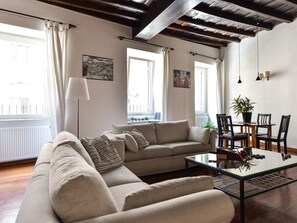 Apartment, 1 Bedroom | Living area | Flat-screen TV