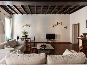 Apartment, 1 Bedroom | Living area | Flat-screen TV
