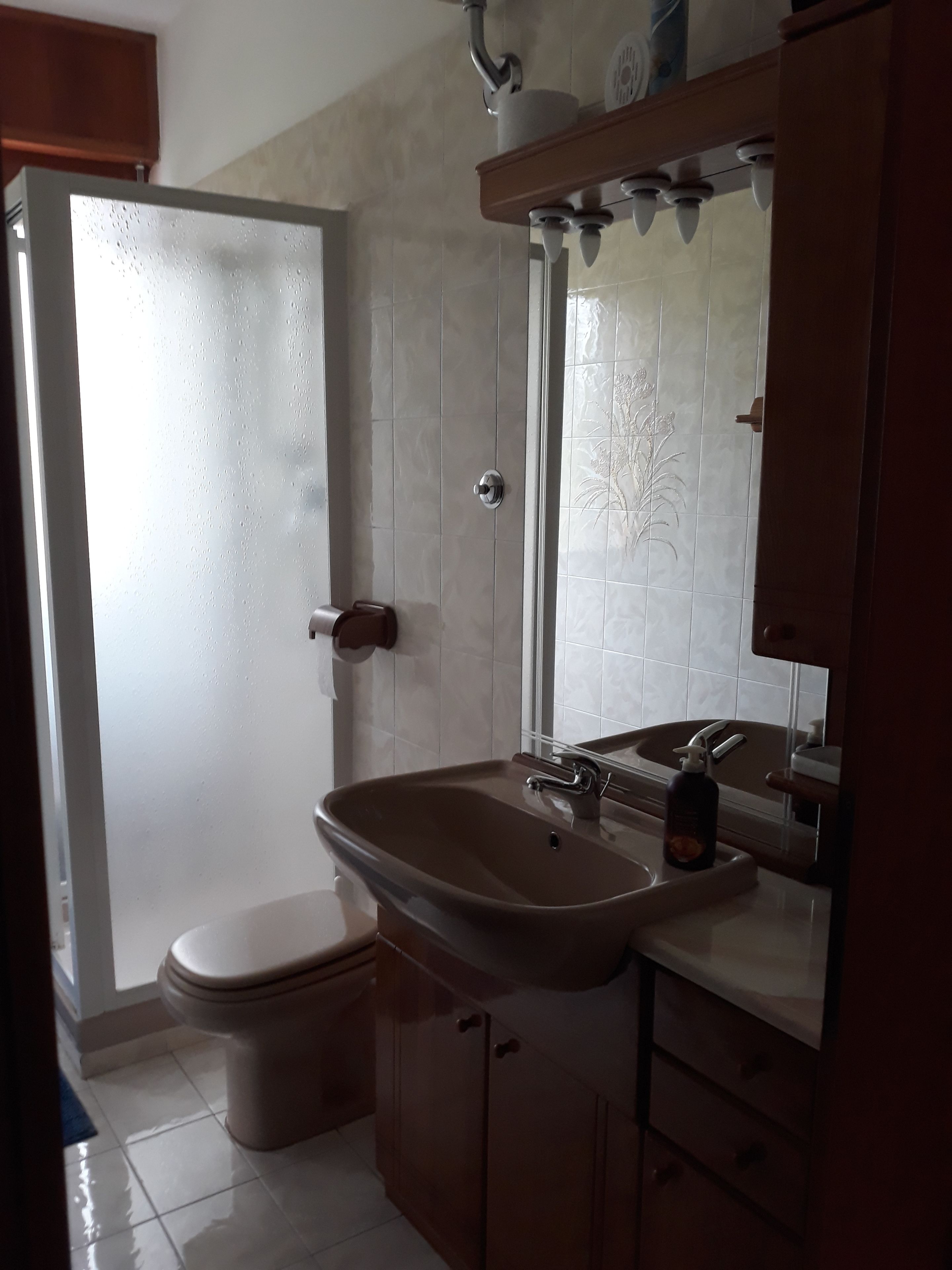 Ducha, secador de pelo, bidet, toallas