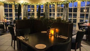 Breakfast, lunch, dinner served; Scandinavian cuisine, garden views