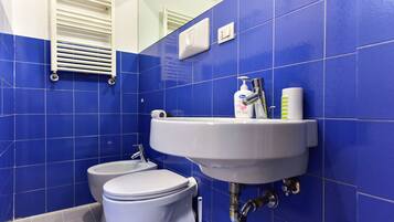 Apartment, 2 Bedrooms | Bathroom | Separate tub and shower, hair dryer, bidet, towels