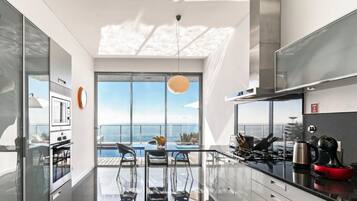 Villa, 4 Bedrooms, Ocean View | Private kitchen | Full-size fridge, microwave, oven, stovetop