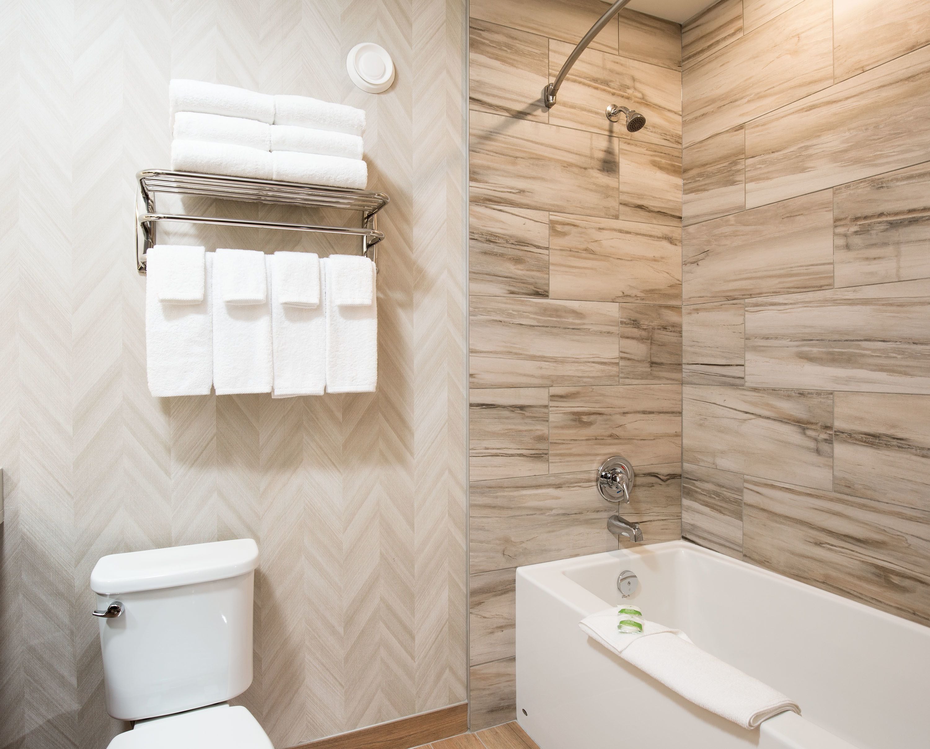 free toiletries, hair dryer, bathrobes, towels