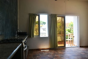 Comfort Loft, Multiple Beds, Terrace, City View | Private kitchen