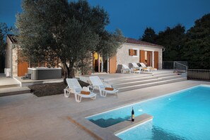A heated pool