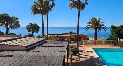 F2 trÚs belle vue mer climatisé à theoule sur mer alpes maritimes
