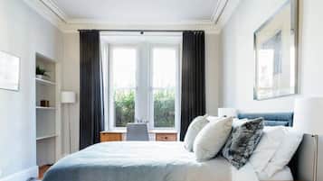 2 bedrooms, desk, soundproofing, iron/ironing board