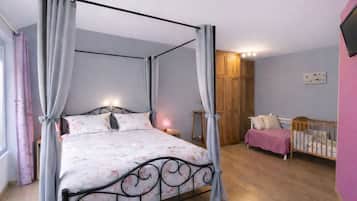 5 chambres, fer et planche Ă repasser, Wi-Fi gratuit, draps fournis