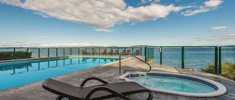 屋外プール、温水プール