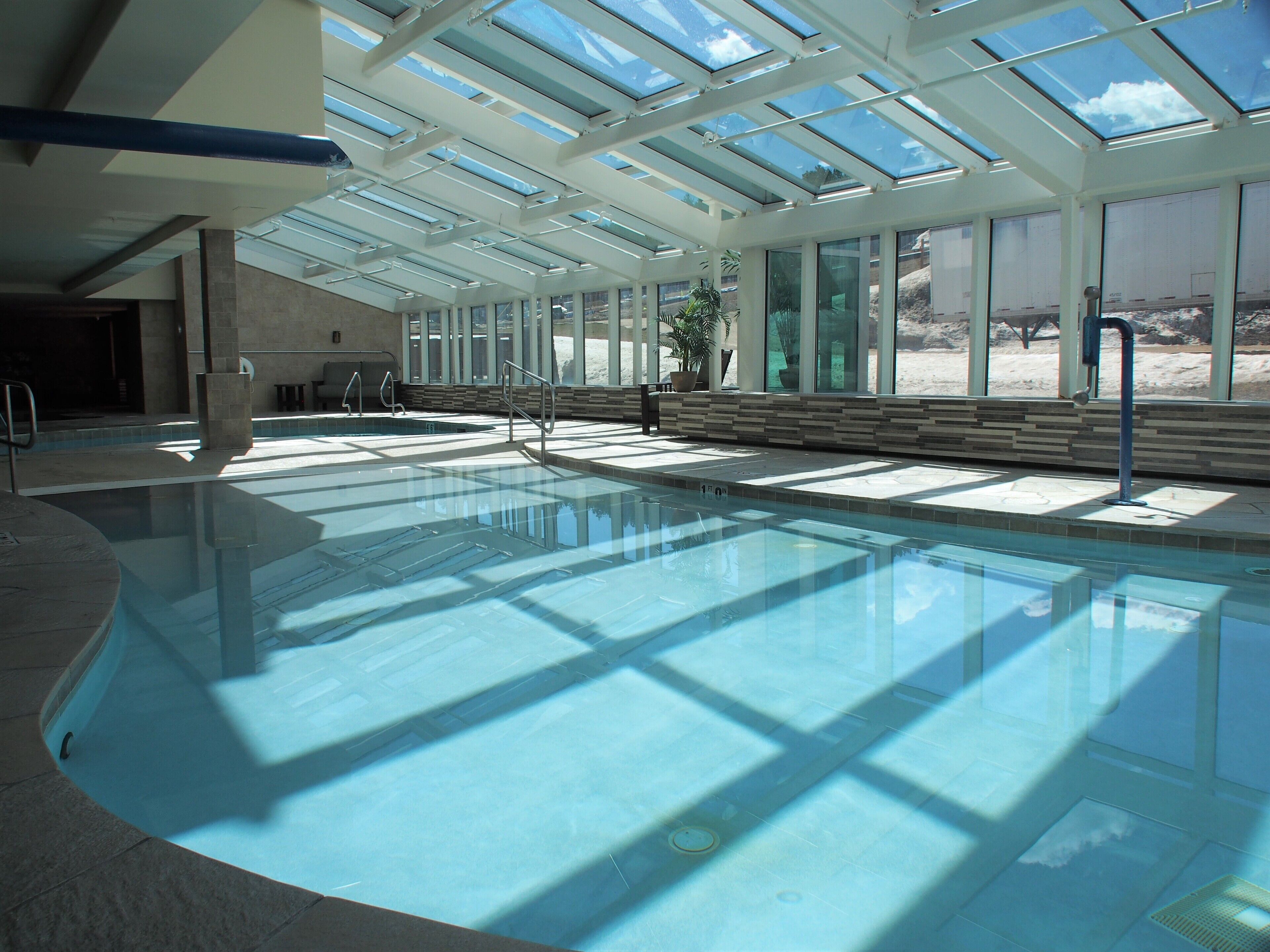 Indoor pool, outdoor pool
