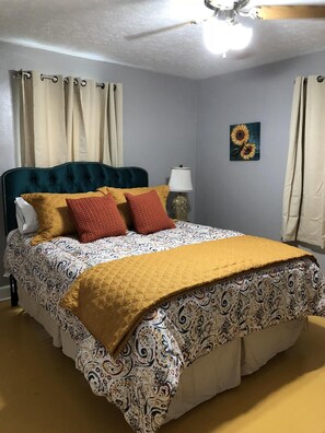 3 bedrooms, iron/ironing board, travel cot, WiFi