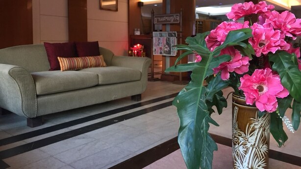 Sitteområde i lobbyen