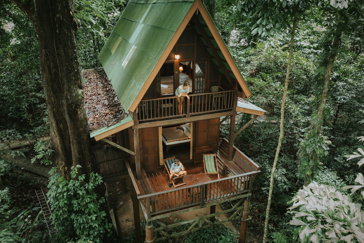 Casa sull'albero (2-Storey) | Biancheria da letto di alta qualità, una cassaforte in camera, lenzuola