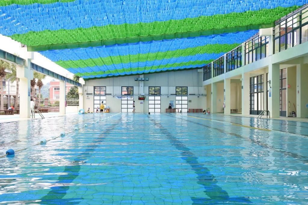 Indoor pool, seasonal outdoor pool