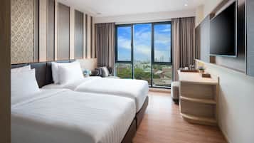 Camera Deluxe con 2 letti singoli, vista cittร | Vista dalla camera