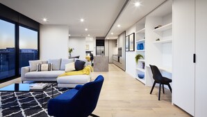 Deluxe Apartment, 3 Bedrooms, City View | Living room - Essendon Escape (Essendon)