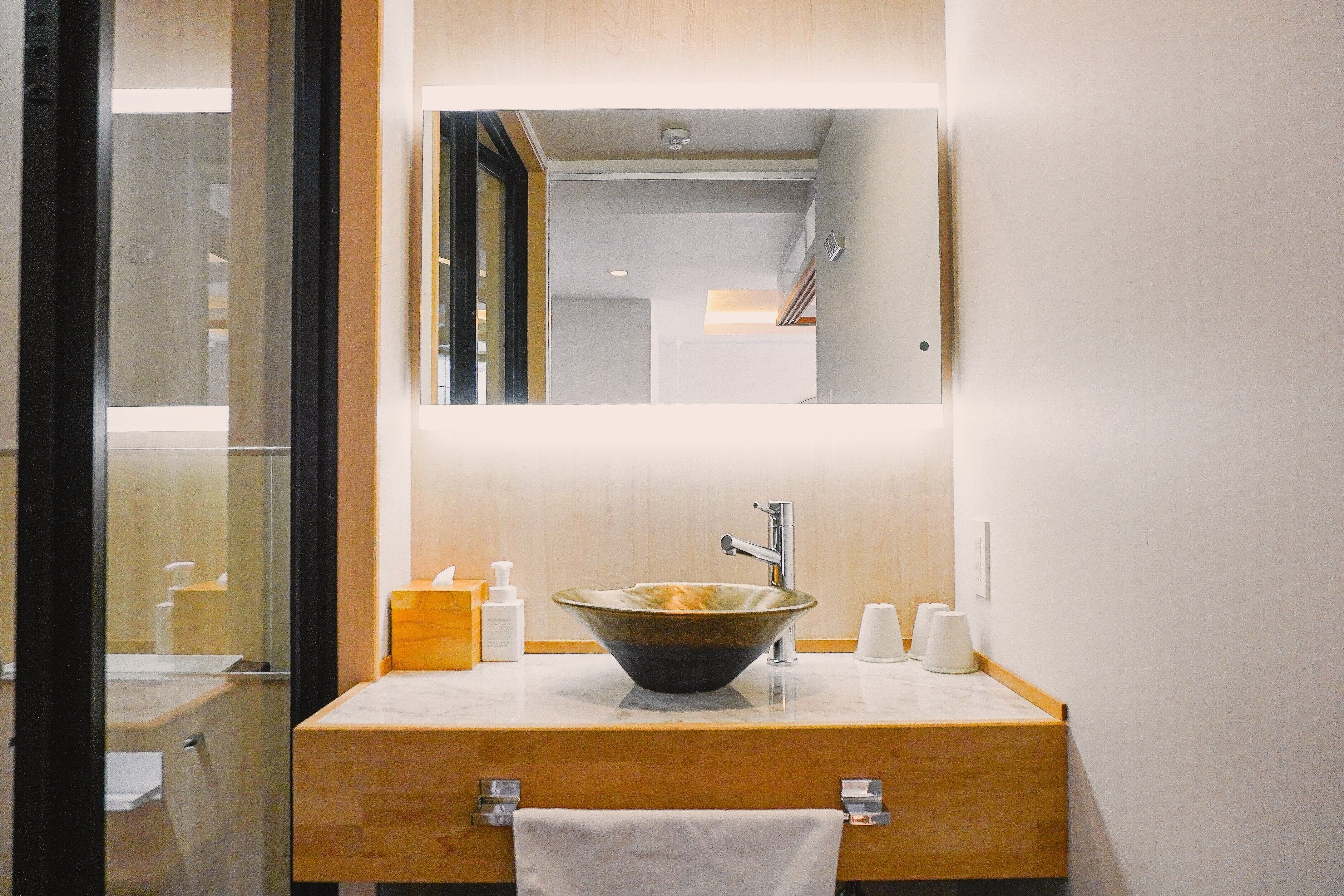 deluxe twin room | bathroom sink