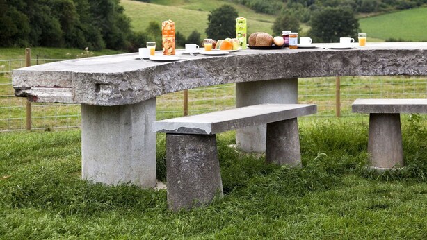 Outdoor dining - Beautiful private villa for 6 people with WIFI, TV, terrace and pets allowed (Landsrade)