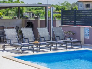 Pool - Stunning private villa for 8 people with private pool, A/C, WIFI, TV and terrace (Umag)