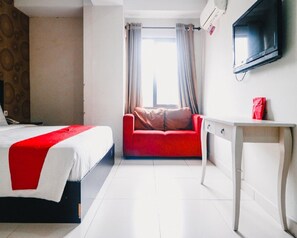 Dobbeltrom | Skrivebord, wi-fi (inkludert) og sengetøy