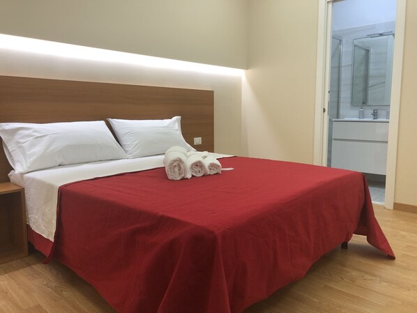 Egyptian cotton sheets, premium bedding, memory-foam beds, minibar