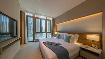 Premium bedding, soundproofing, iron/ironing board, rollaway beds