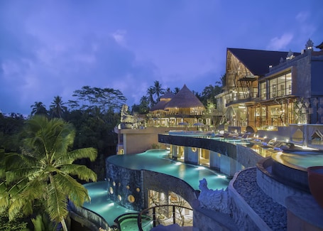 Vista aérea. The Kayon Jungle Resort