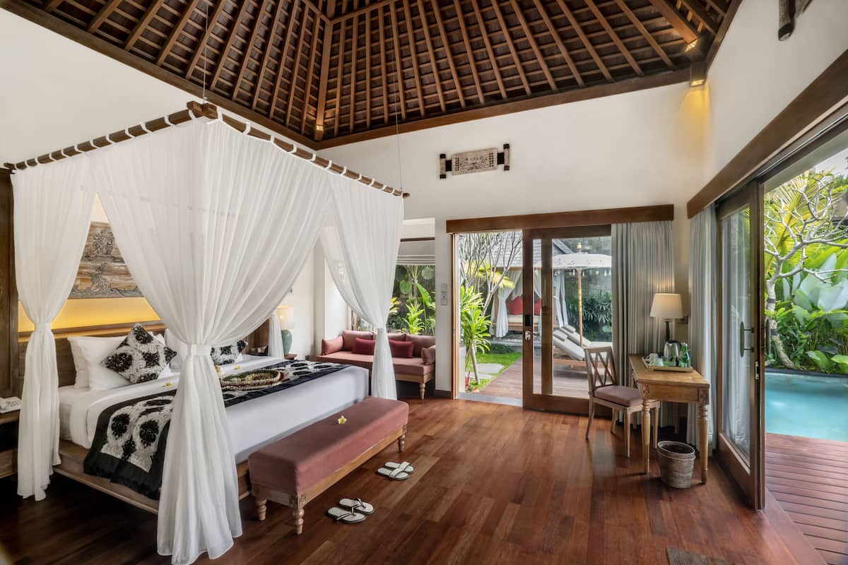 Jungle Pool Villa - with Heated Pool | Seprai katun Mesir, seprai premium, dan selimut bulu angsa