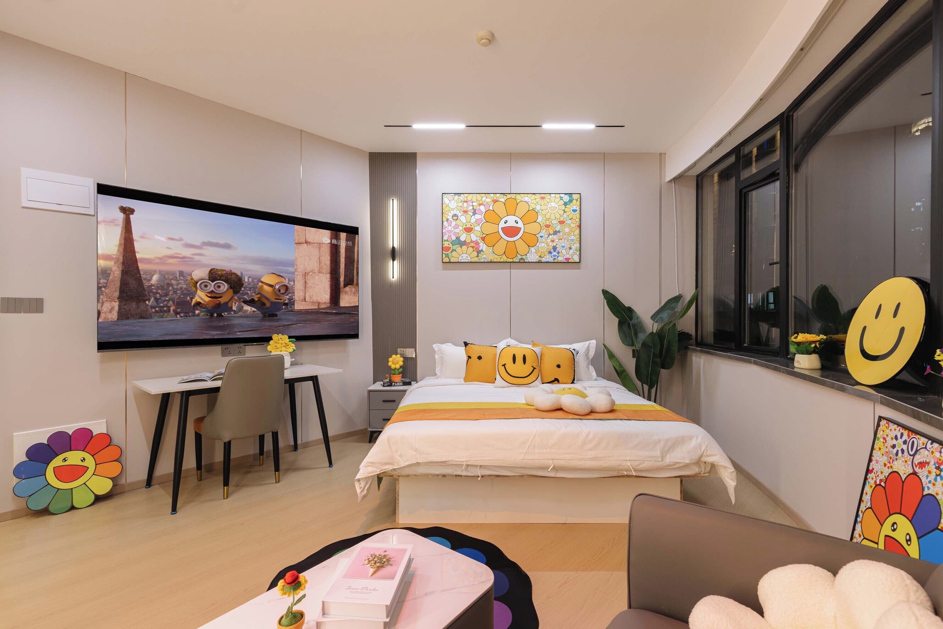 Comfort Double Room | Ruang tamu | 50 inci televisyen dengan kabel 