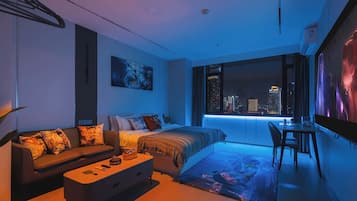 Habitació doble de luxe | Escriptori, cortines opaques, wifi gratuïta i roba de llit