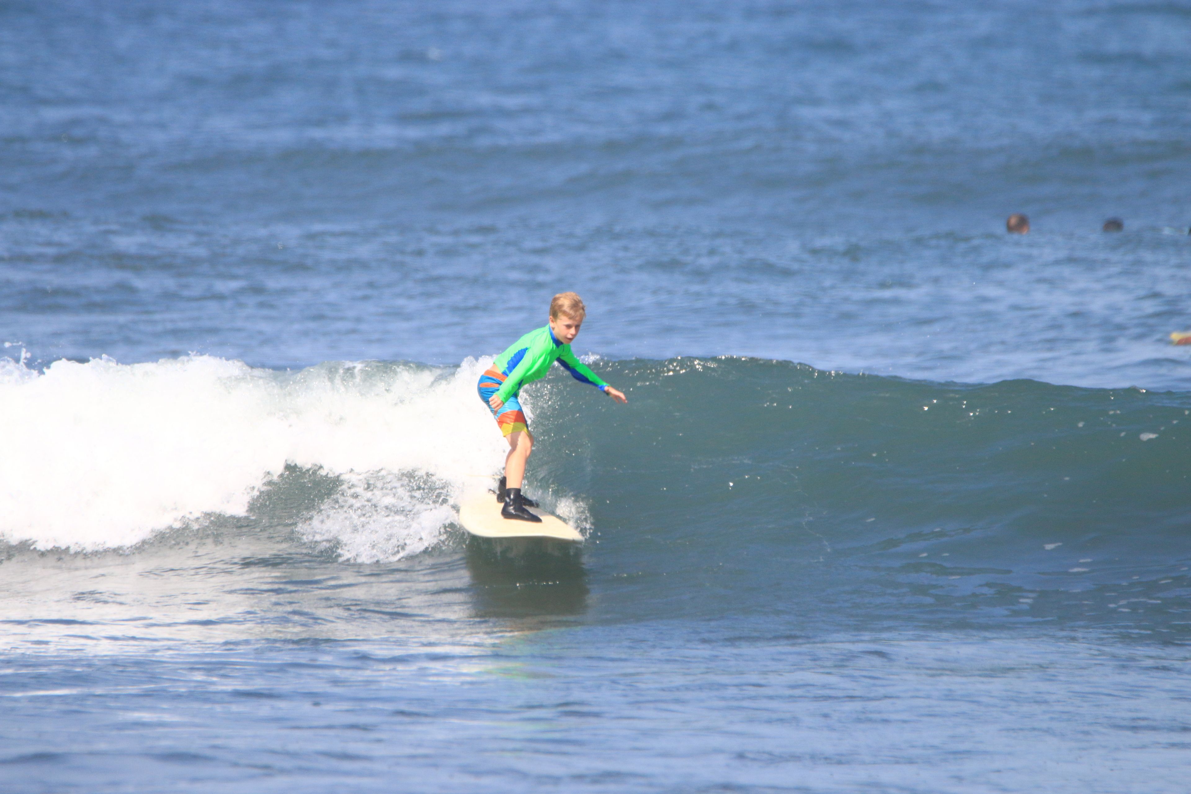 A person surfing on a wave.