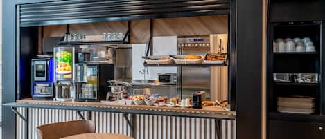 Daily buffet breakfast for a fee