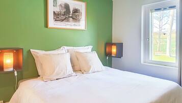 Chambre Double (Lin-Lavande) | Literie de qualité supérieure, décoration personnalisée