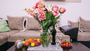 Căn hộ, 2 phòng ngủ, quang cảnh biển | Phòng khách