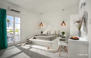 Suite, Balcony, Mountain View | Free cribs/infant beds, free WiFi, bed sheets - Manios Suites (Naxos)