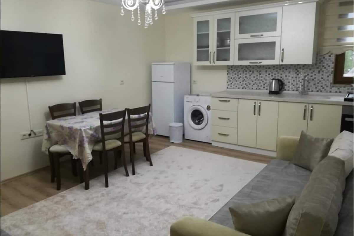 Căn hộ | Bếp nhỏ riêng | Tủ lạnh, lò vi sóng, bếp nấu, ấm điện