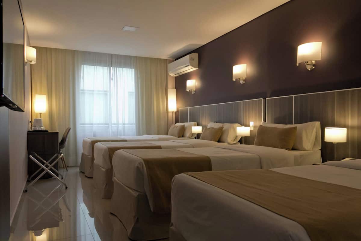 Premium bedding, down duvets, in-room safe, desk