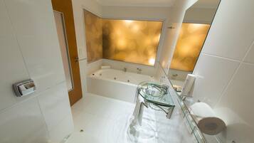Free toiletries, hair dryer, bidet, towels